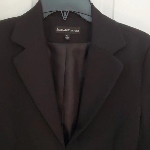 Jessica McClintock Womens Black Blazer/Jacket sz10 - Picture 3 of 10